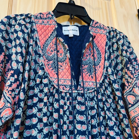 Antik Batik Madou Quilted Cotton-voile Midi Dress XS - Picture 3 of 16